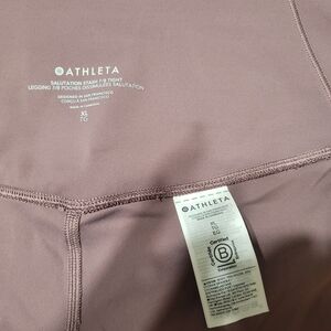 Athleta Mauve Leggings XL Salutation Stash 7/8 Tights